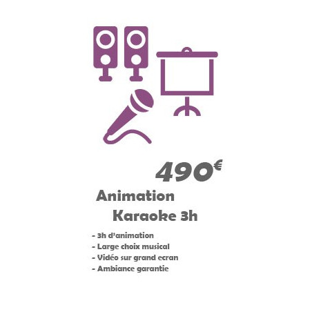 Prestation Pack Animation Karaoke 3h
