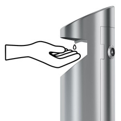 Distributeur de Gel-Hydroalcoolique avec Pédale sur Pied Sans Contact - AGORA