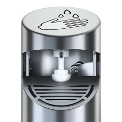 Distributeur de Gel-Hydroalcoolique avec Pédale sur Pied Sans Contact - AGORA