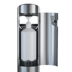 Distributeur de Gel-Hydroalcoolique avec Pédale sur Pied Sans Contact - AGORA