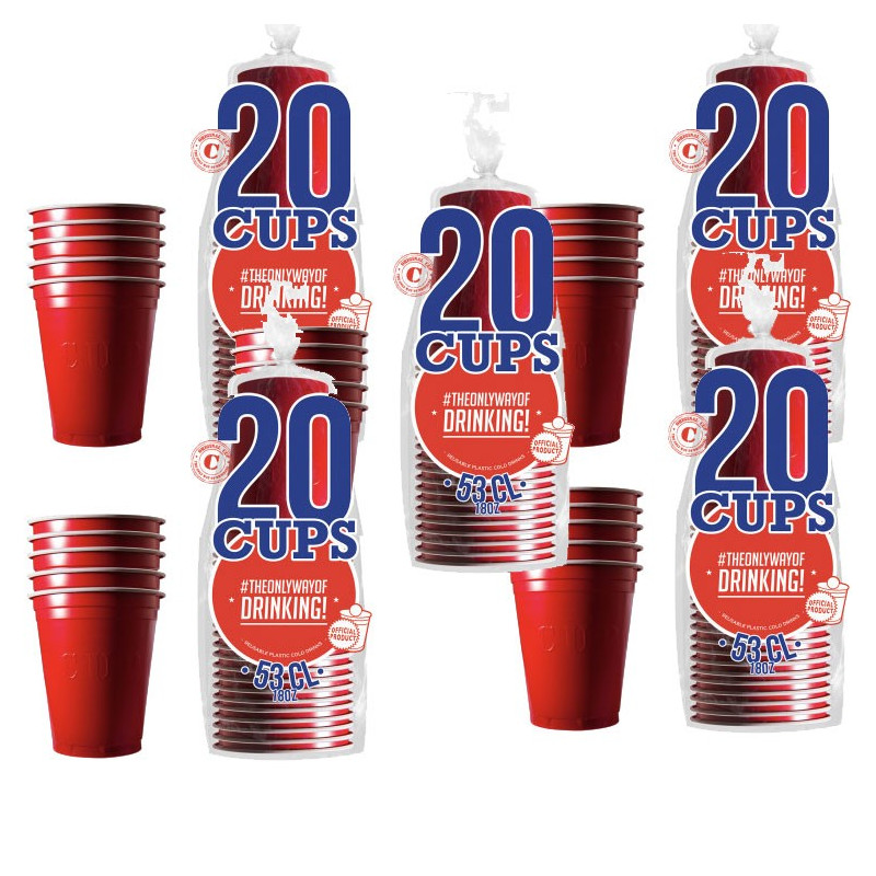 Gobelets Rouges 53cl. x 100 - Original CUP