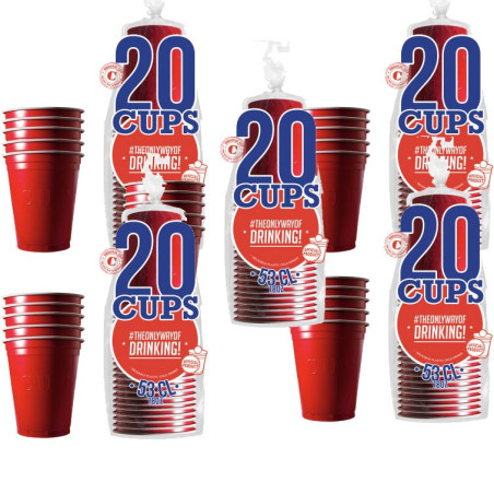 Gobelets Rouges 53cl. x 100 - Original CUP