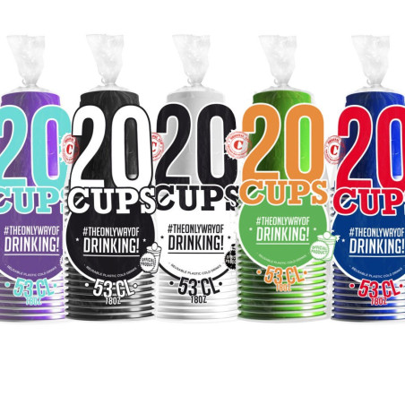 Gobelets multicolore - 53cl. x100