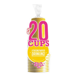 Gobelets jaunes 53cl. x 20 - Original CUP