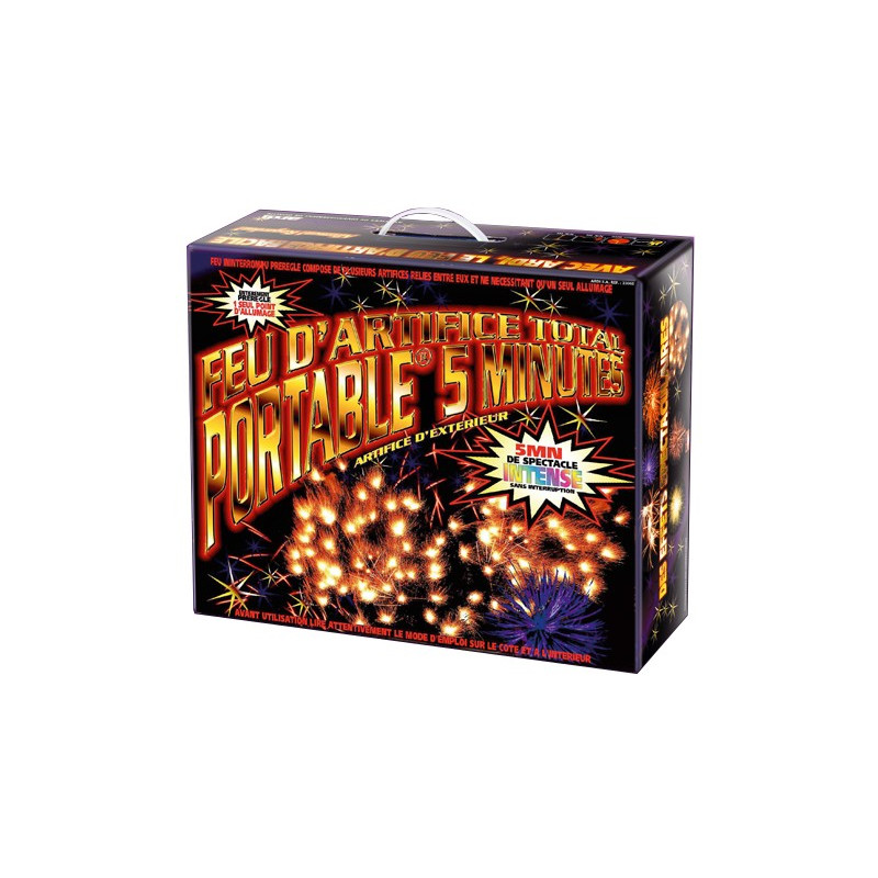 Feu d'artifice total - portable 5 minutes - Ardi