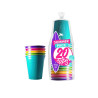Gobelets Multicolor Summer 53cl. x 20 - Original CUP