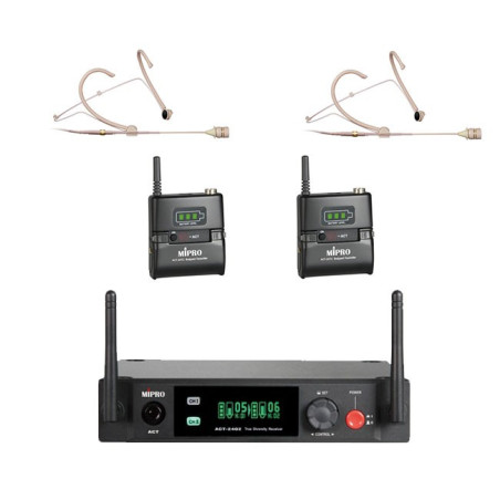 Location Acessoires Microphone Pack ACT-2402 + ACT-24TC x2 + MU-55HNS x2 - MIPRO