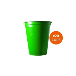 Gobelets Vert Fluo 53cl. x 20 - Original CUP