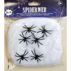 Toile d'araignées - 6 araignées