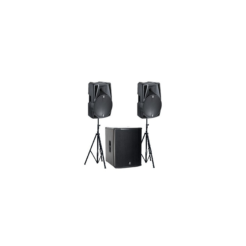 Location Kit Audio 2400W RMS - 2 x 712DX + 1 x SUB 18H - dBTechnologies