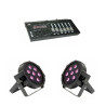 Pack 2x Projecteurs LED + DMX