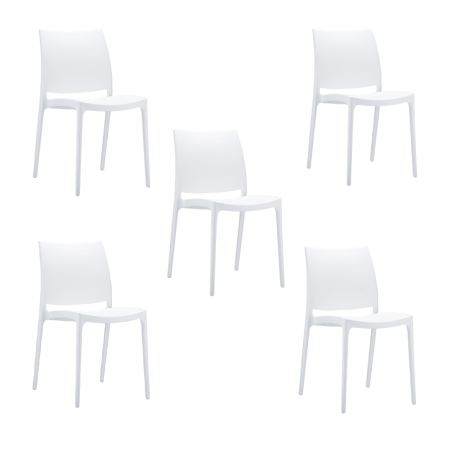 location chaise empilable NOVA blanche Chalon-sur-Saône